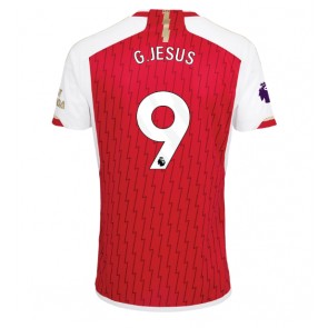 Arsenal Gabriel Jesus #9 Replica Home Stadium Shirt 2023-24 Short Sleeve